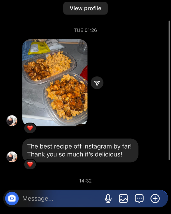Customer message 1